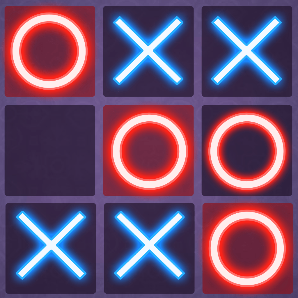 مولد كهرباء لعبة اكس او - Tic Tac Toe