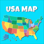 مولد كهرباء USA Map: Kids Geography Games