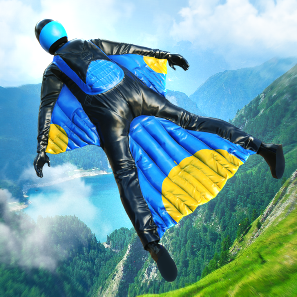 Gerador Base Jump Wing Suit Flying