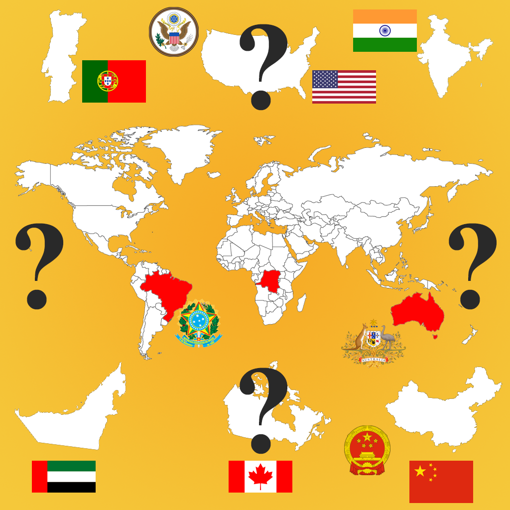 เครื่องกำเนิดไฟฟ้า Country Flags, Maps, COA Quiz