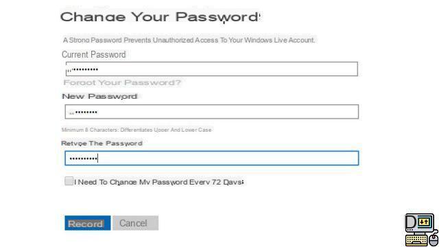 How to change your Outlook password?