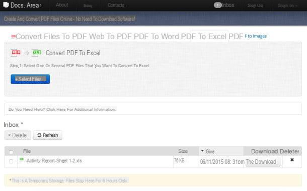 Como converter arquivos PDF para Excel