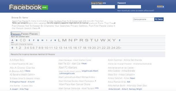 How to log into Facebook as a visitor
