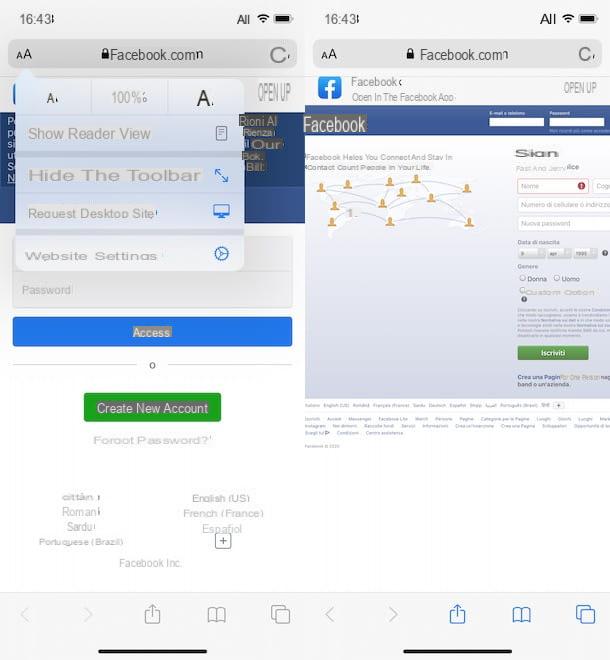 Como fazer login no Facebook como visitante