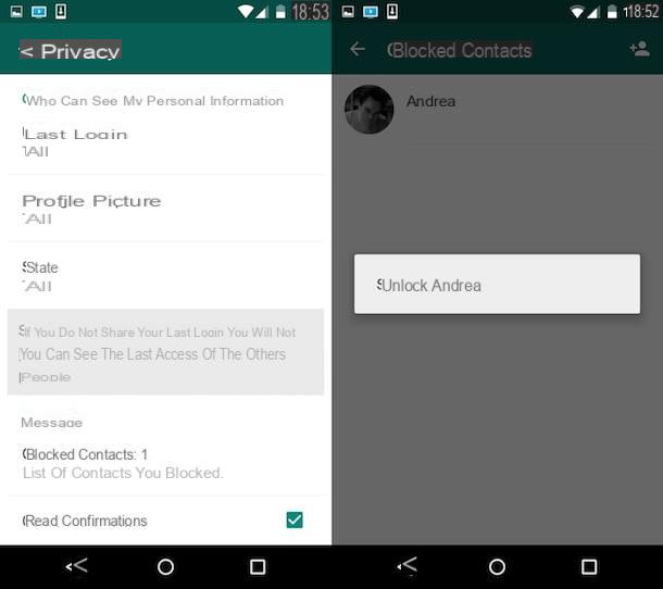 Cómo bloquear a una persona en WhatsApp