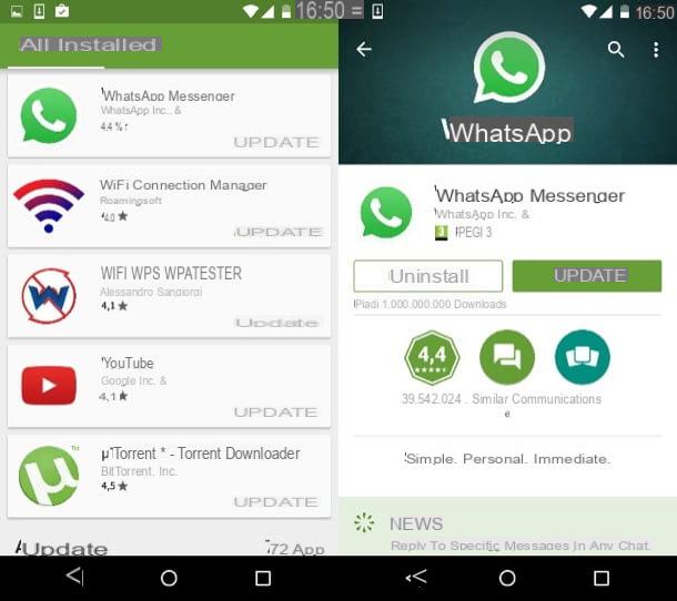 Comment renouveler WhatsApp