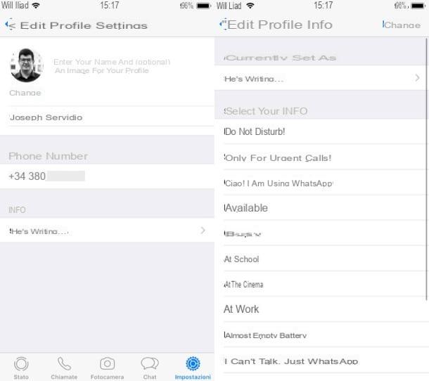 How to change WhatsApp profile
