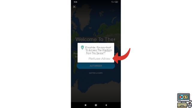 How to activate or deactivate geolocation on Snapchat?