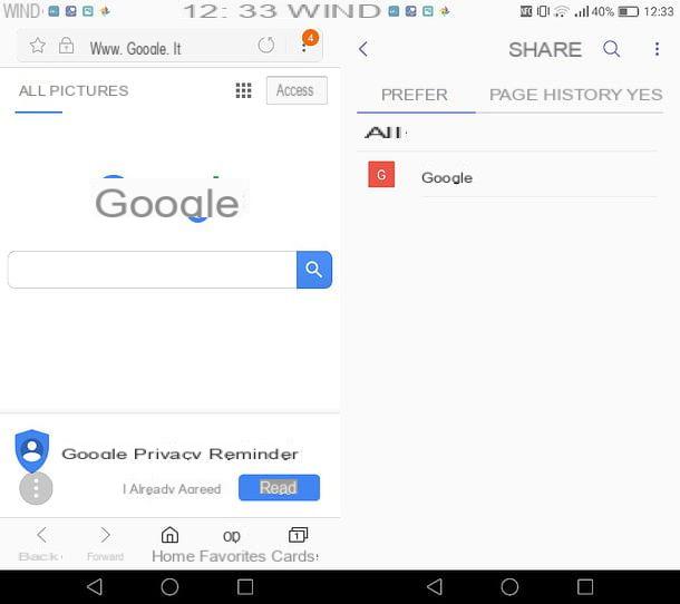 How to find favorites on Android