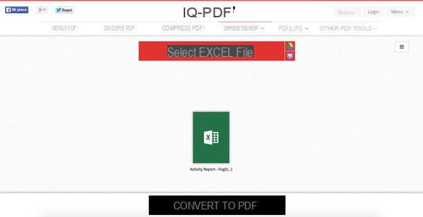 How to convert Excel to PDF