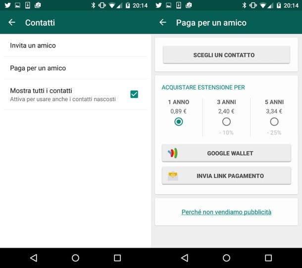 Comment recharger WhatsApp