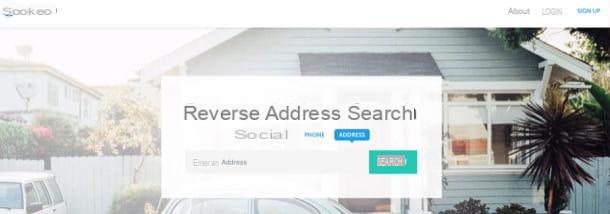 How to search for address