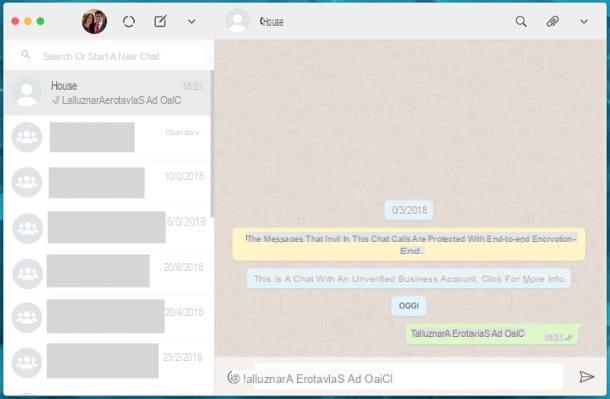 How to write backwards on WhatsApp