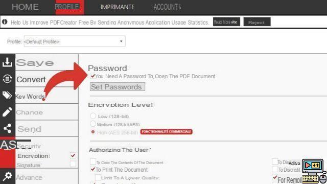 How to password protect PDF file?