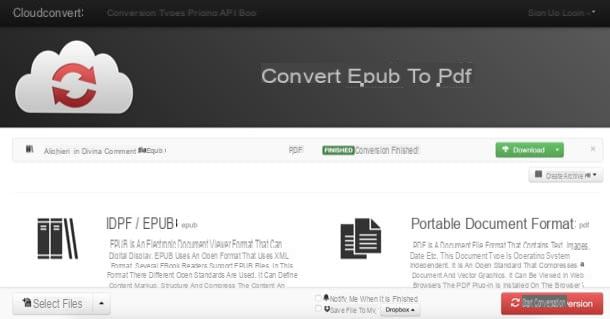 Cómo transformar ePub a PDF