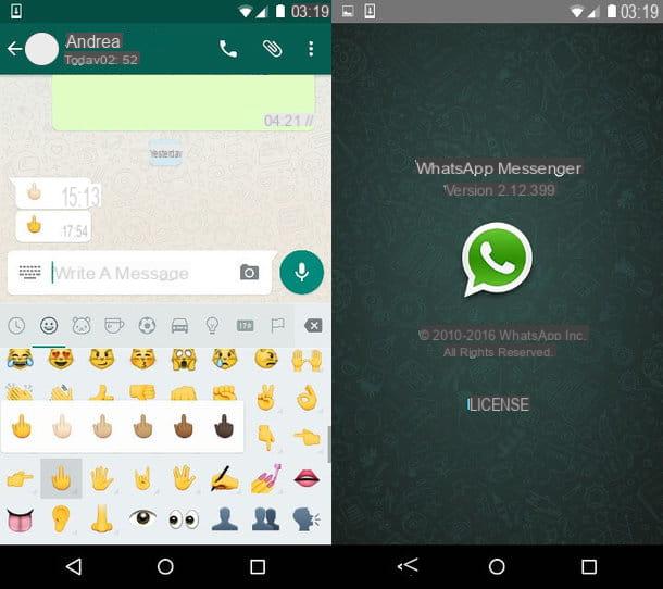 How to have the middle finger on WhatsApp