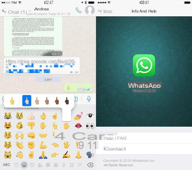 How to have the middle finger on WhatsApp