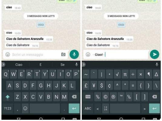 How to write in italics in WhatsApp