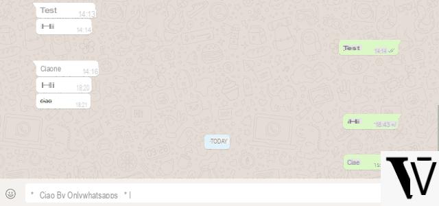 How to write in italics in WhatsApp