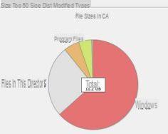 See the disk space occupied by large files and folders