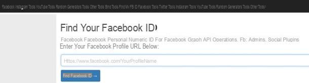 Como encontrar o ID do Facebook