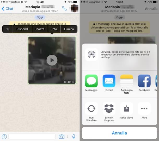 Cómo reenviar un video en WhatsApp