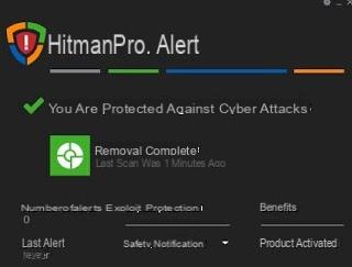 App HitmanPro Free Cloud Antivirus with online protection and scanning for malware and viruses