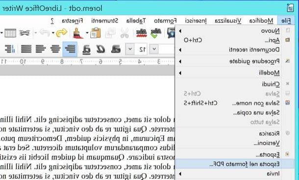 Comment transformer un ODT en PDF