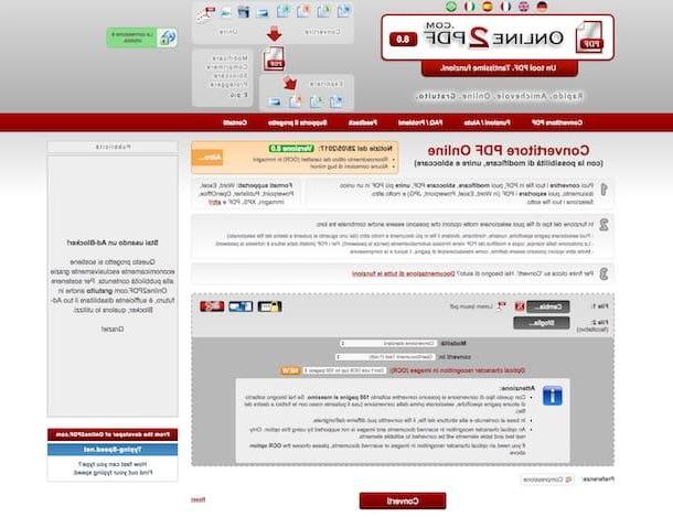 Convert PDF files to ODT