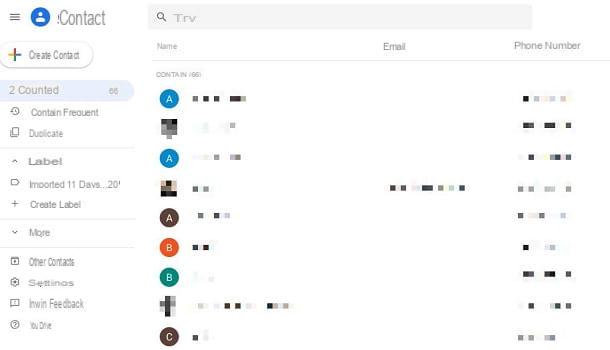 Como encontrar contatos no Gmail