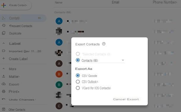 Como encontrar contatos no Gmail