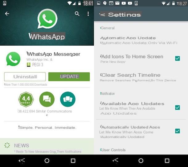 Cómo actualizar WhatsApp Android