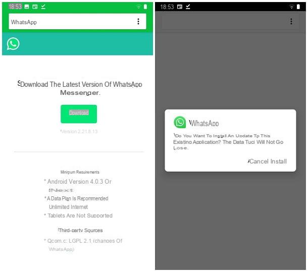 How to update expired WhatsApp