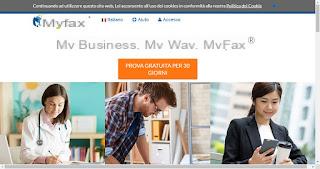 Fax services via email with reception