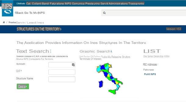 How to enter the INPS site