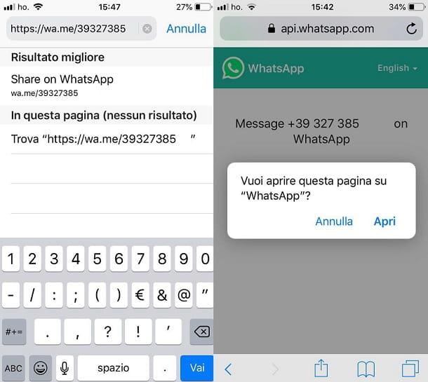 How to send messages on WhatsApp to numbers not in the address book