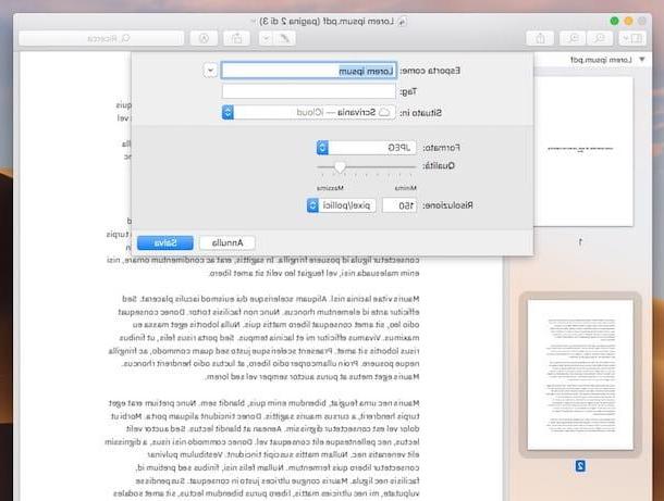 Comment transformer un PDF en JPG sur Mac