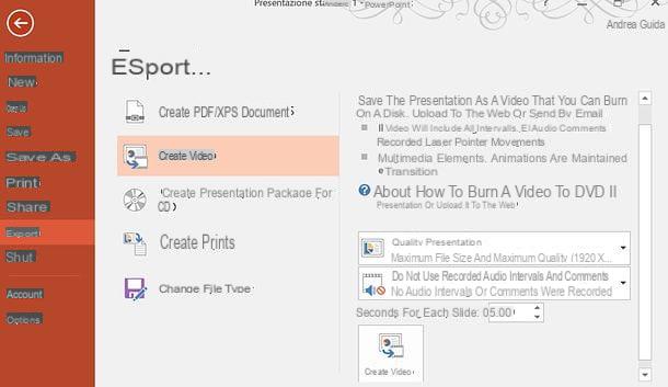How to convert PowerPoint presentation to video