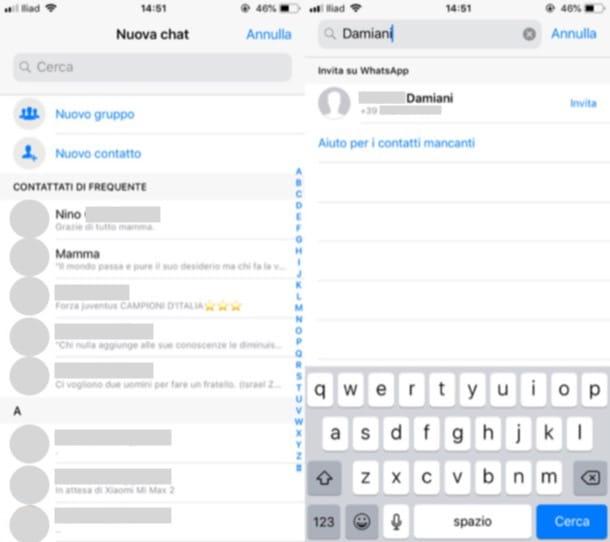 Comment comprendre si un contact a été supprimé de WhatsApp