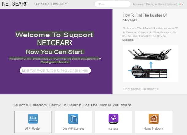 How to enter the Netgear modem
