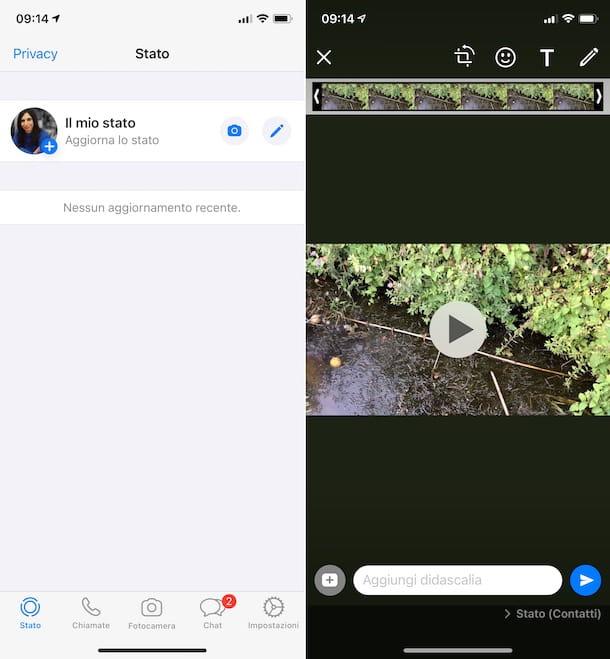 How to put a video on WhatsApp status