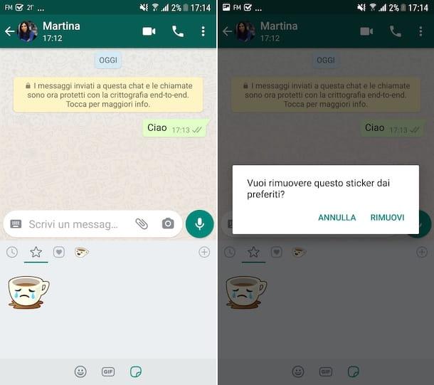 Cómo eliminar stickers de WhatsApp