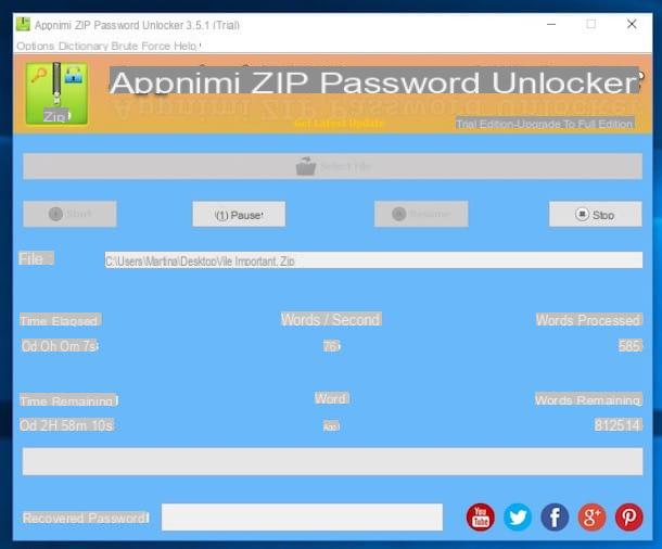 Como encontrar a senha de um arquivo ZIP