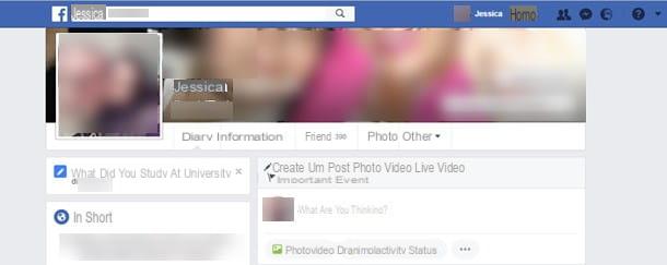 How to enter my Facebook profile