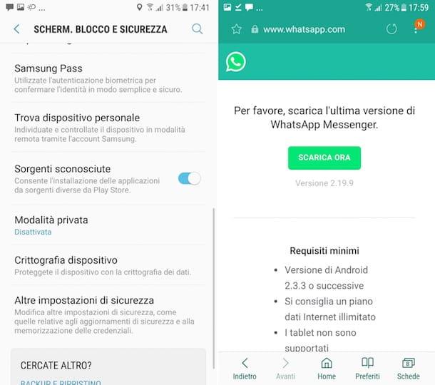 Cómo instalar WhatsApp en Samsung