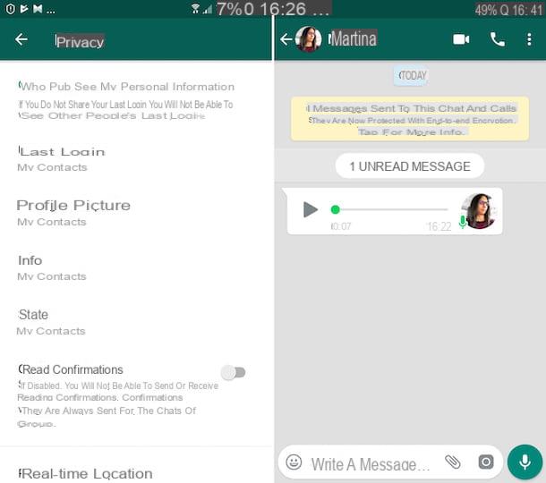 Como ouvir mensagens de voz do WhatsApp sem visualizar
