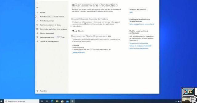 Windows 10: cómo activar la protección anti-ransomware