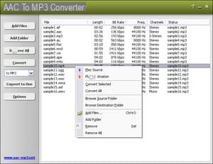 Conversor MP3 AAC