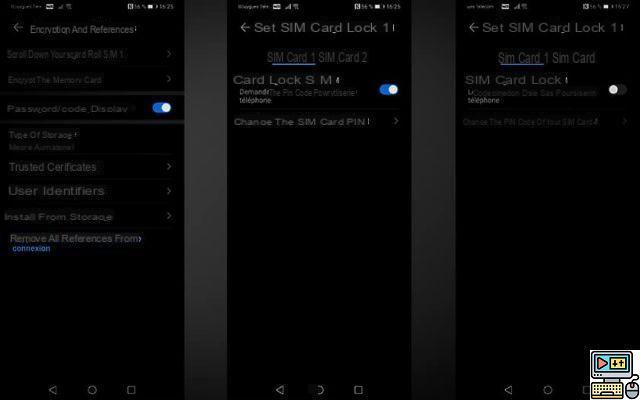 Android: how to modify or delete the PIN code of your smartphone