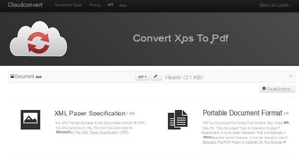 Cómo convertir XPS a PDF